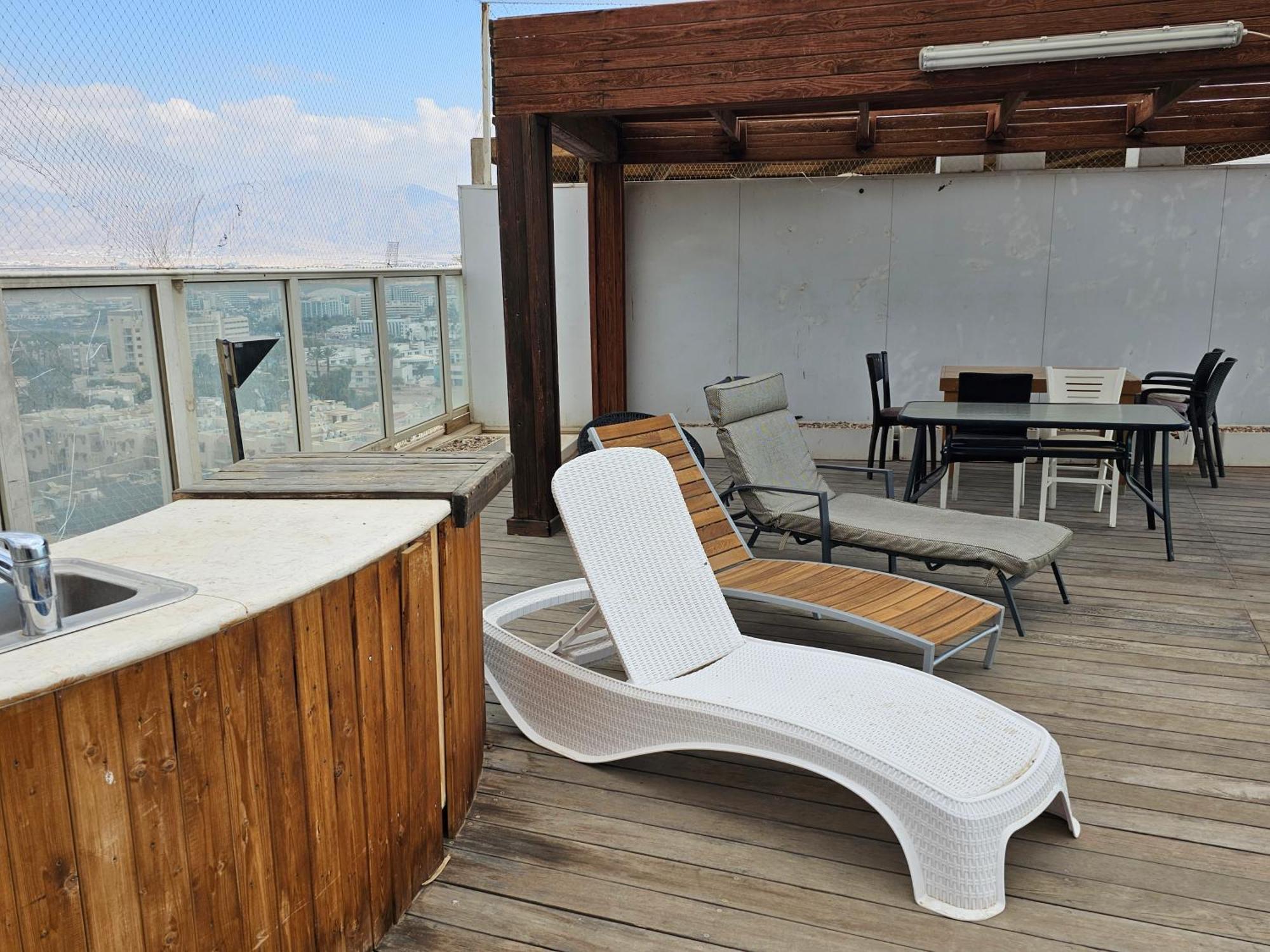 Exclusive Amdar -Residence Luxury Penthause With Privat Roof Pool Near The Sea -Best Sea View Eilat Exterior foto